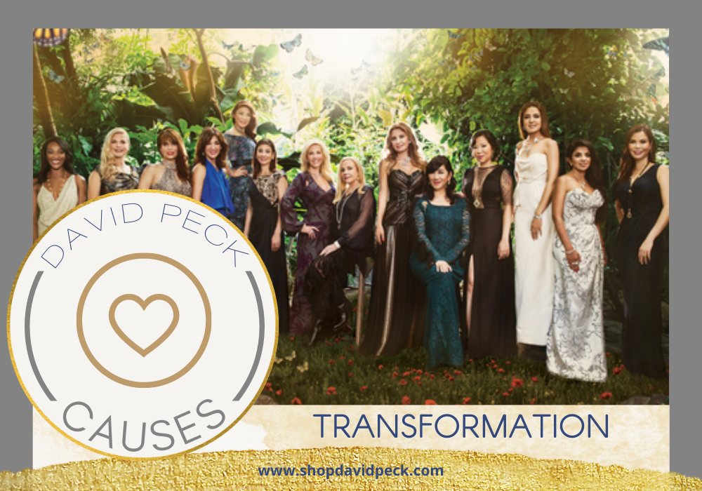 causes. knowautism gala photoshoot. all the honorees in the cockrell butterfly center wearing gowns