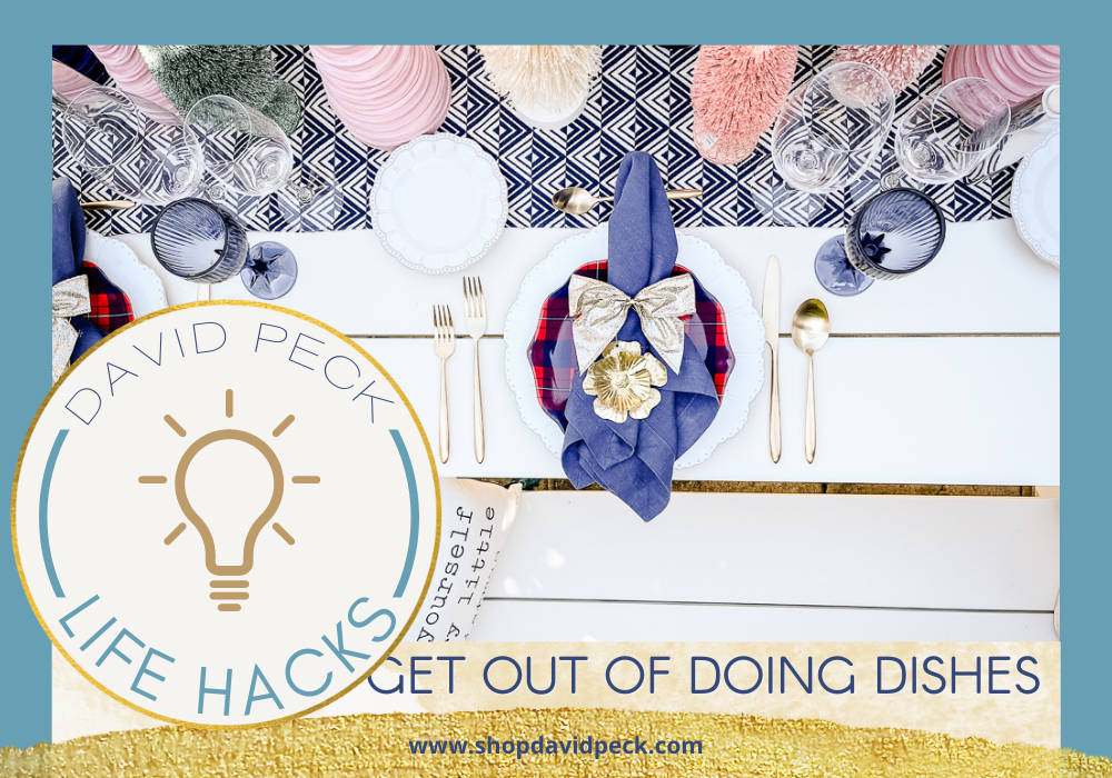 Life hack. pastel christmas table decor set up using velvet pumpkins, ornaments, and plaid dishware