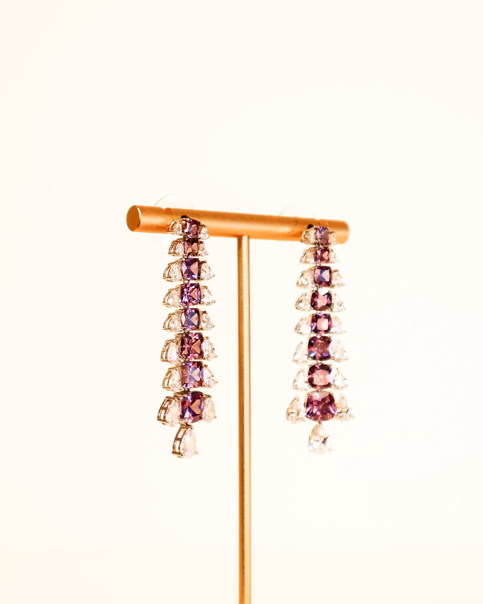 Drop Earrings | Petite Dragon Tail Drops | Amethyst