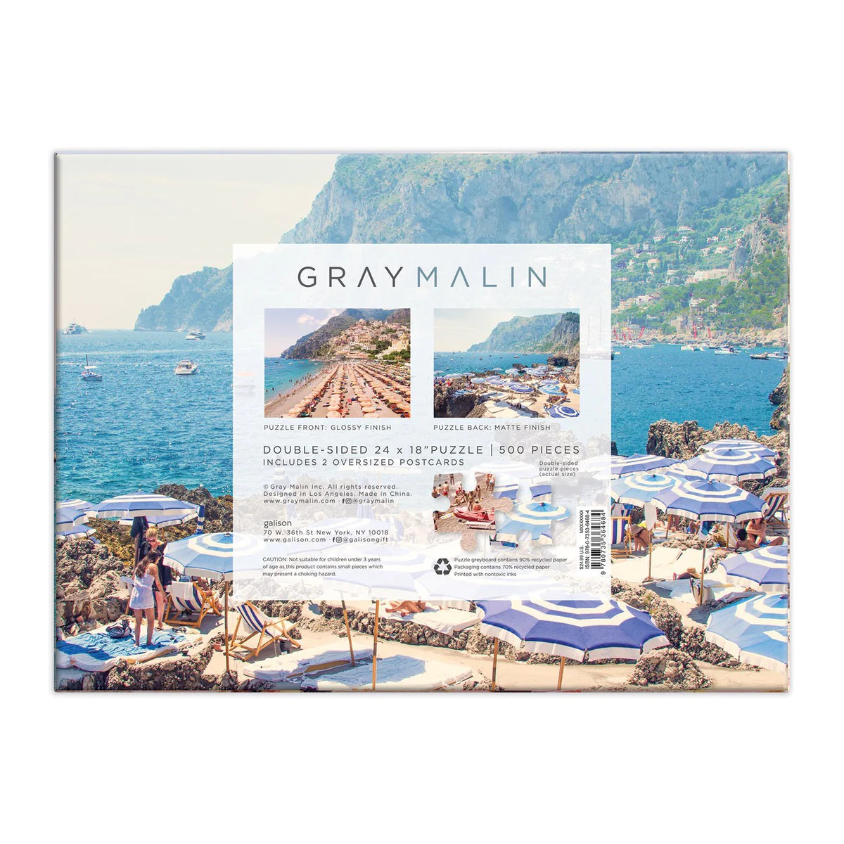 The Italy Double-Sided Puzzle | Gray Malin