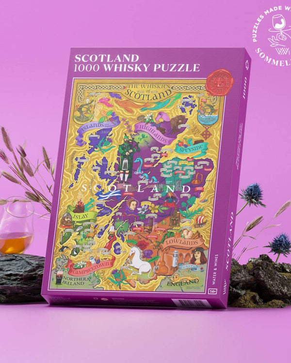 1000 Whisky Jigsaw Puzzle Scotland Water & Wines David Peck