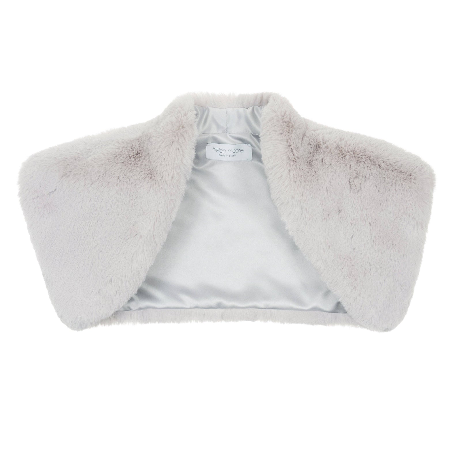 Faux Fur Bolero | Mist Cloud | Helen Moore