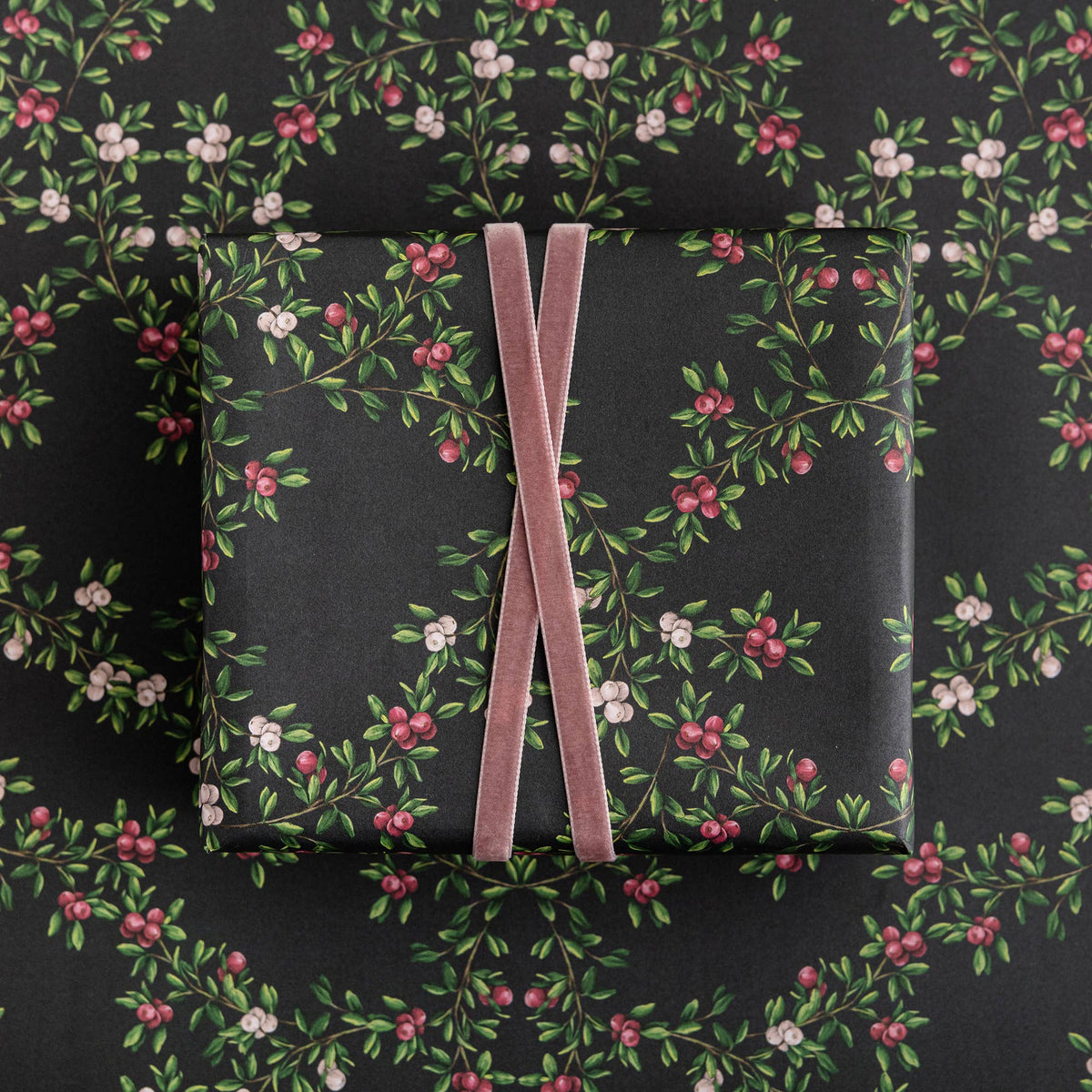 Gift Wrap | Merry Nouveau/Navy | Catherine Lewis Design