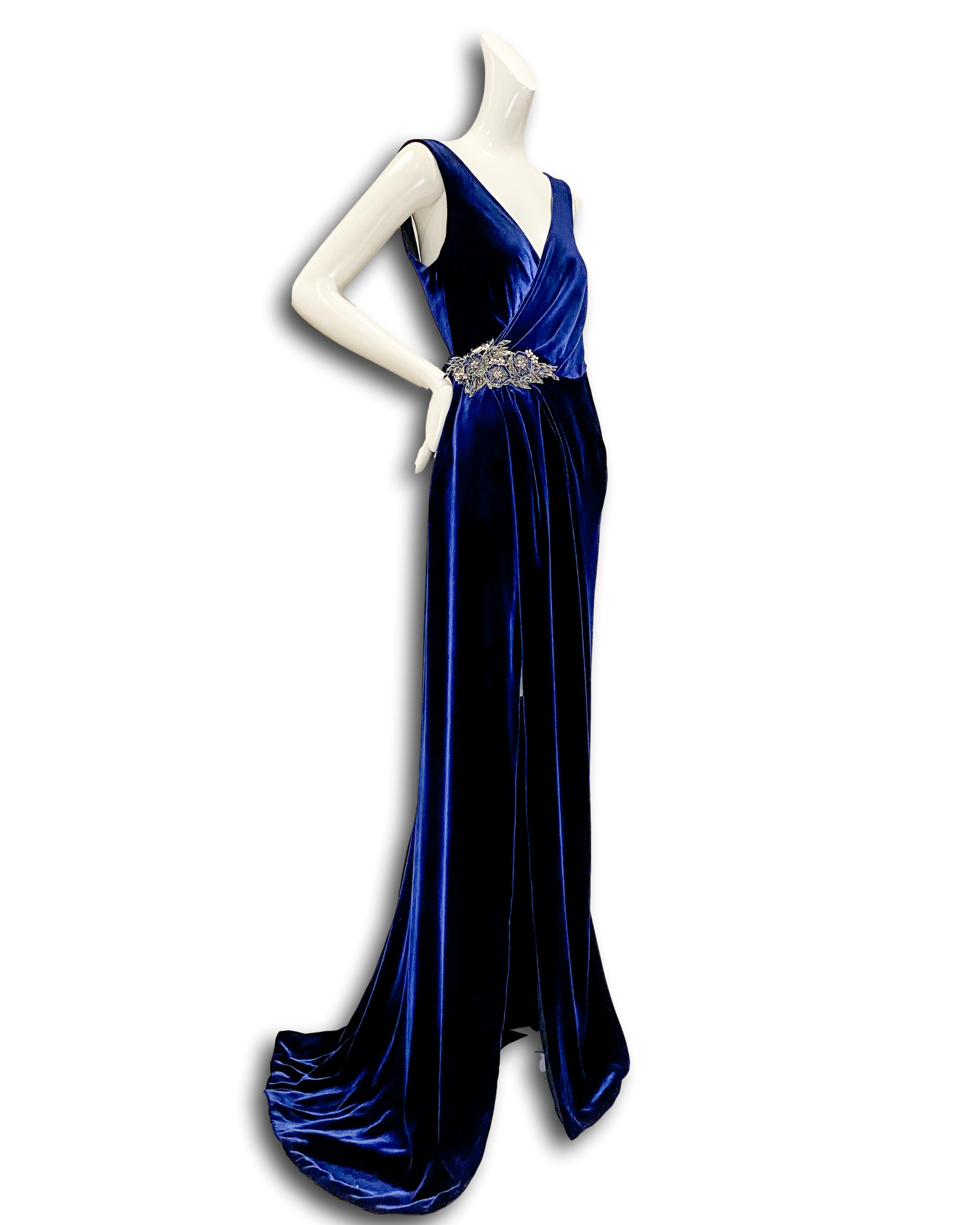Sydney Gown | Sapphire Velvet