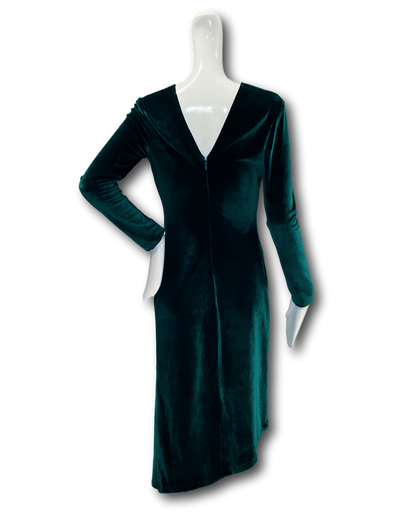 Cienega Dress | Emerald Stretch Velvet XL