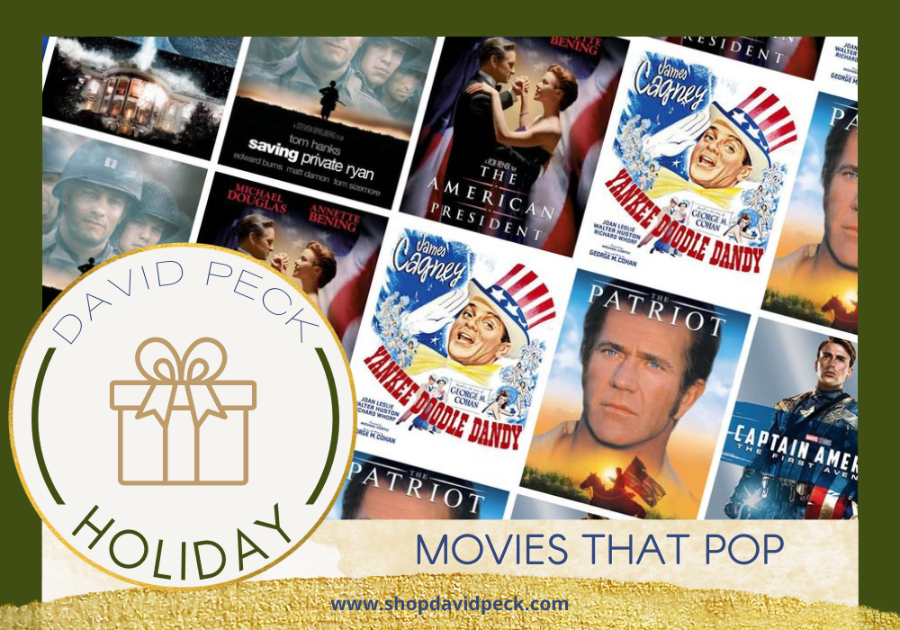 Holiday. 4th of July movie images. Patriot, Yankee Doodle Dandy, and Saving Private Ryan.