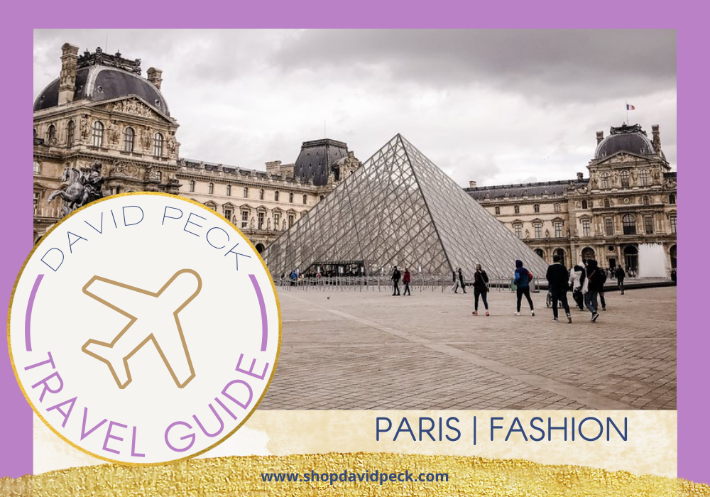 travel guide.David Peck's Paris Travel Guide Part 2. the louvre on a gloomy day with people walking around