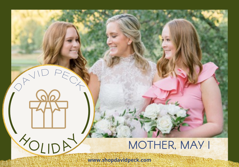Holiday. David Peck client Mother and bride standing next to her two red headed daughters on her wedding day