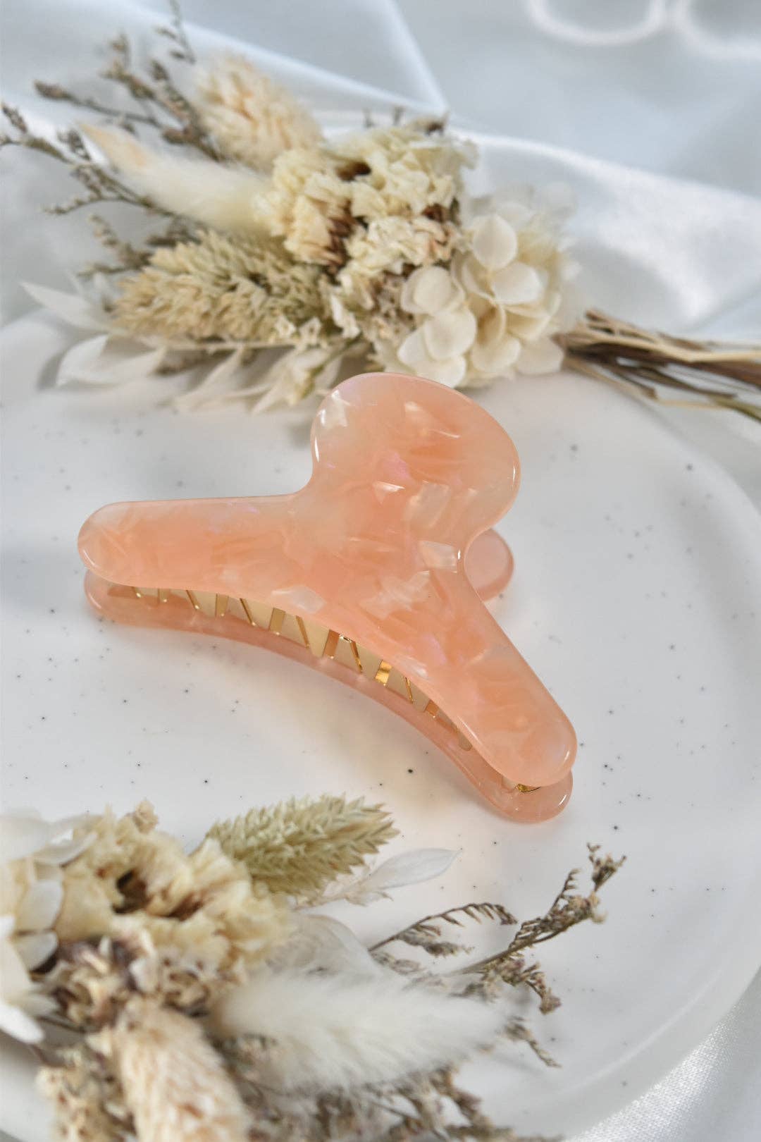 French Claw | Peach - Pink Orange Marbled | Fenna&Fei