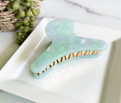 French Claw Hair Clips | Italian Acetate Claw | Lilypad | Fenna&Fei