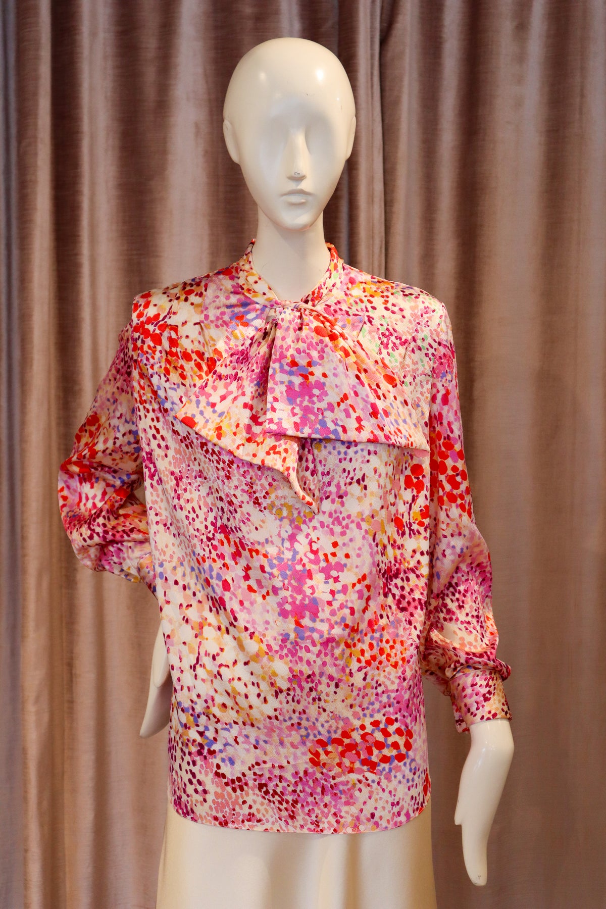 Trin Top | Hammered Satin | Watercolor Splatters