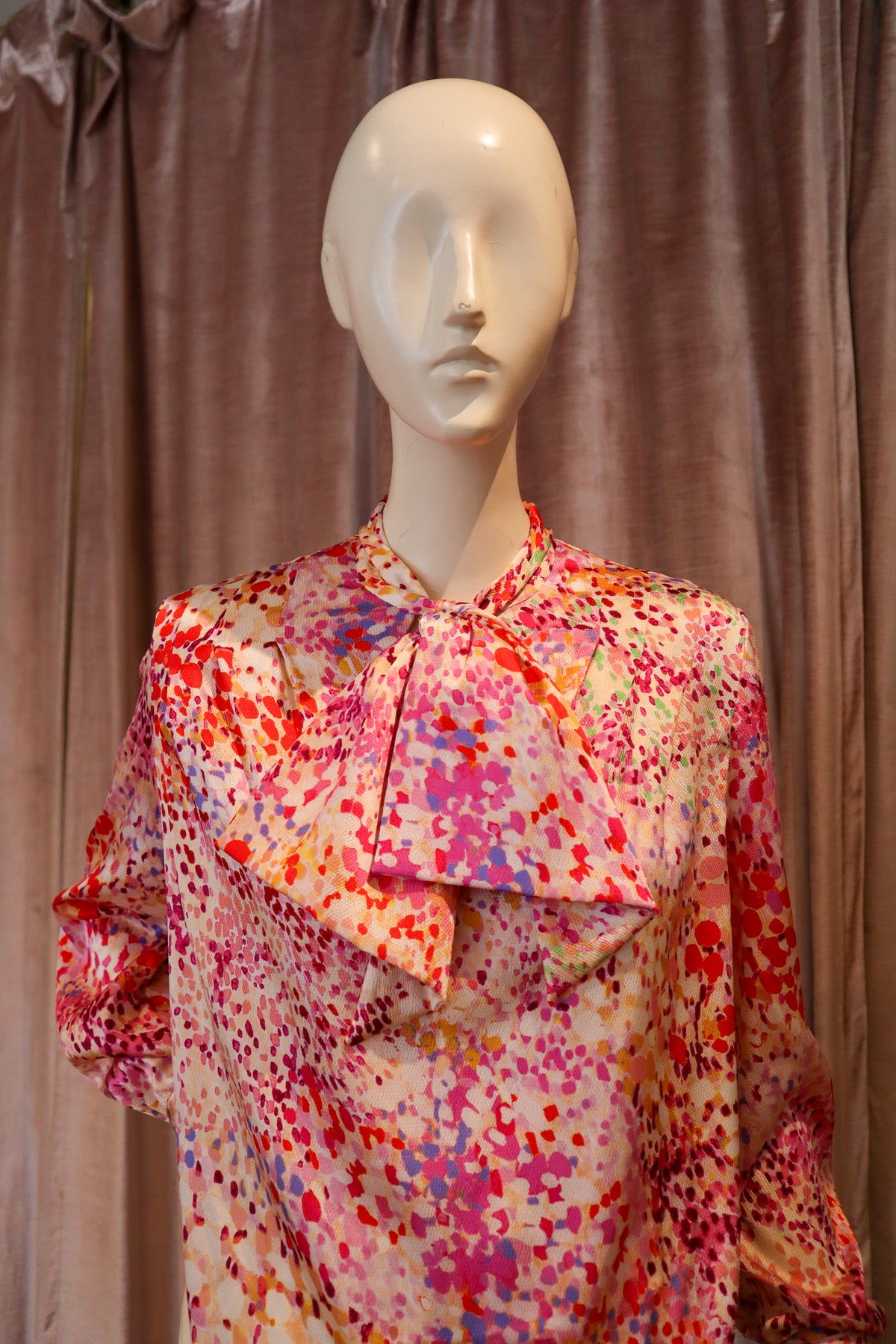 Trin Top | Hammered Satin | Watercolor Splatters