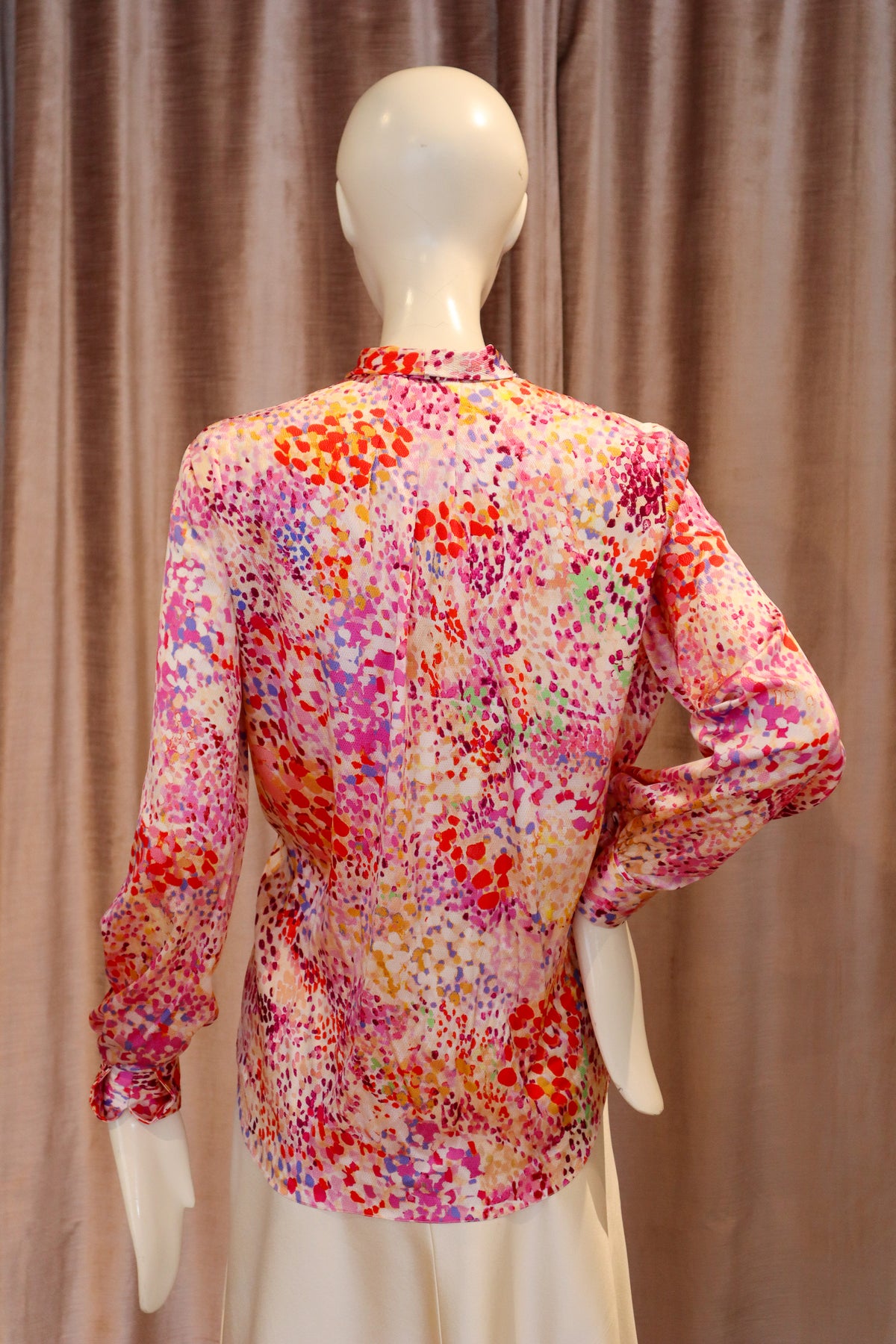Trin Top | Hammered Satin | Watercolor Splatters