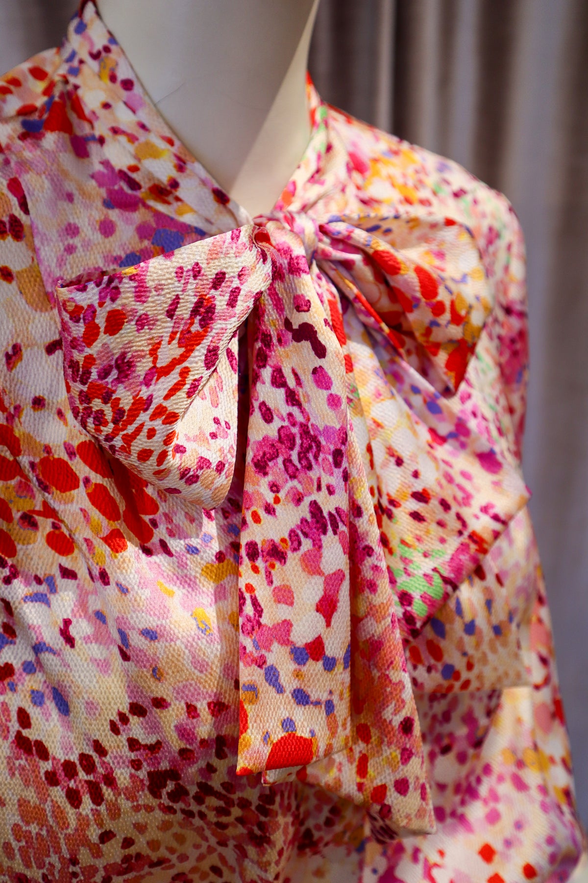 Trin Top | Hammered Satin | Watercolor Splatters