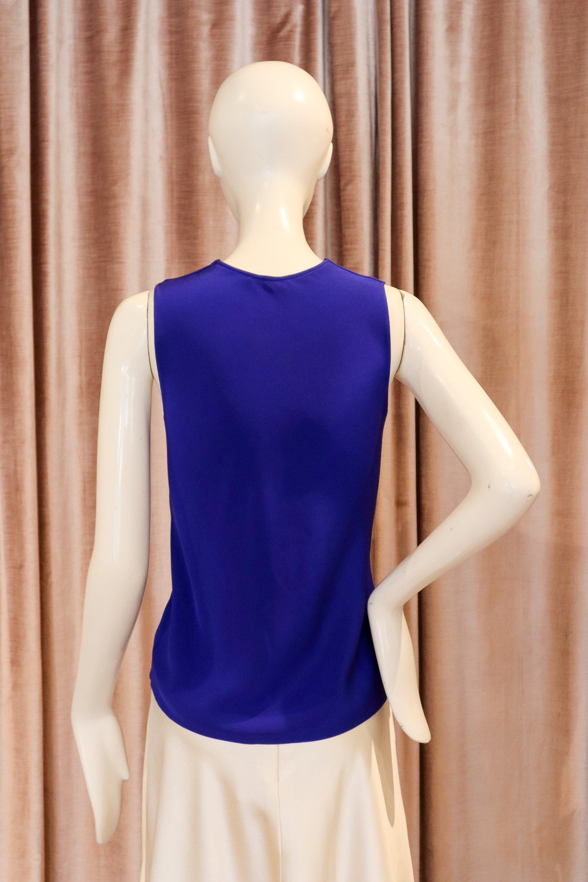 Vilas Top | 4-Ply Silk Crepe | Sapphire