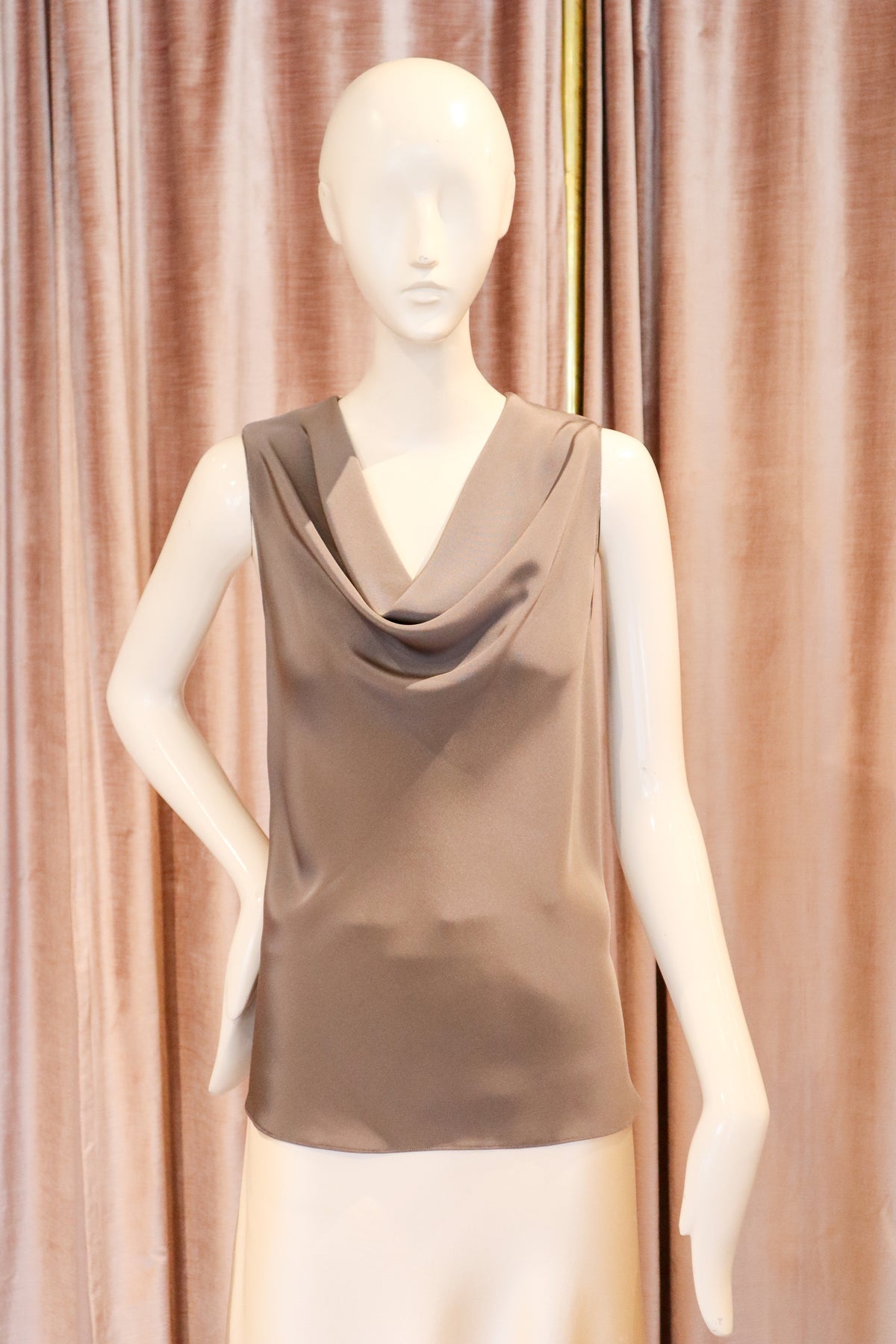 Vilas Top | 4-Ply Silk Crepe | Dove Gray