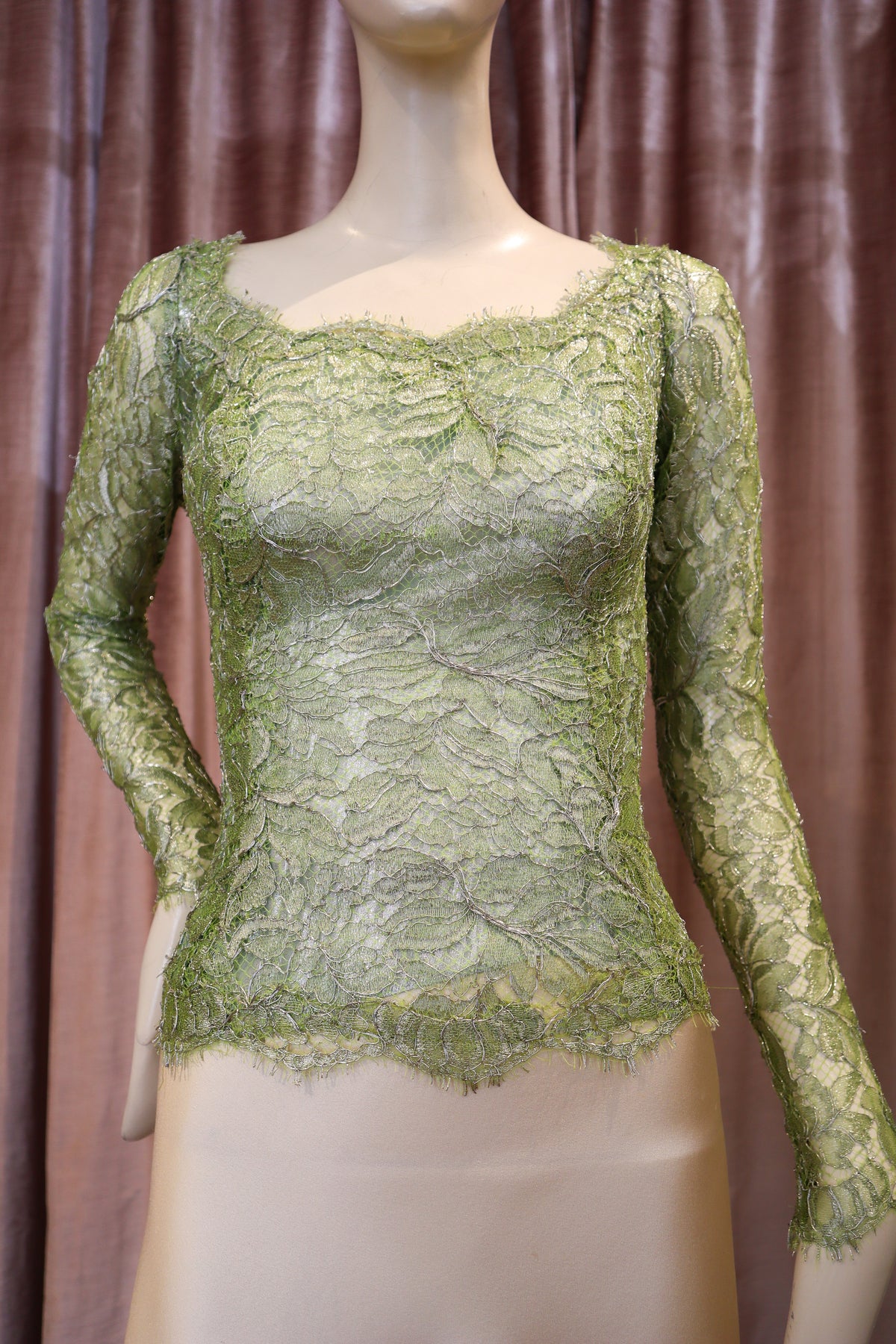 Sis Top | Lamé Lace | Key Lime