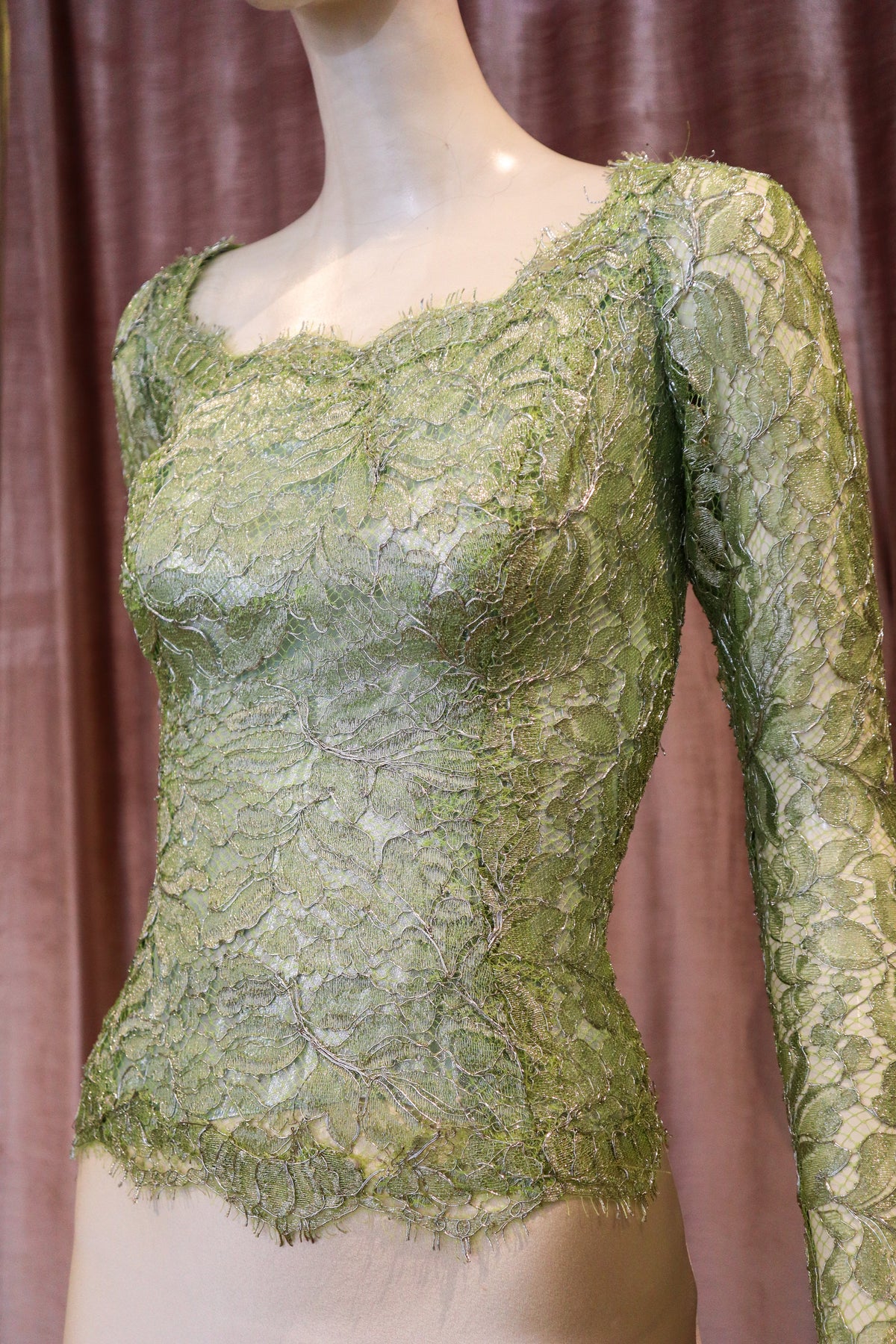 Sis Top | Lamé Lace | Key Lime