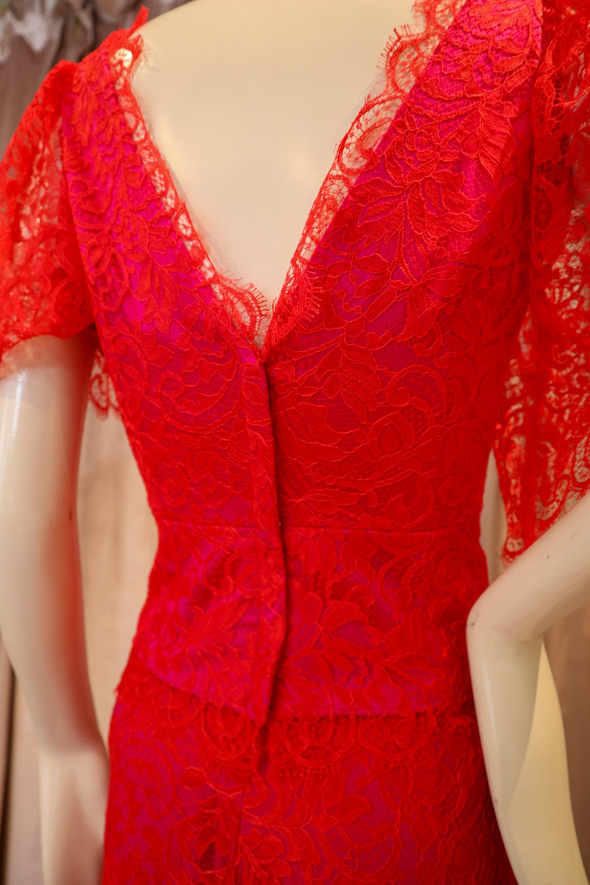 Circo Top | Chantilly Lace | Red Magenta