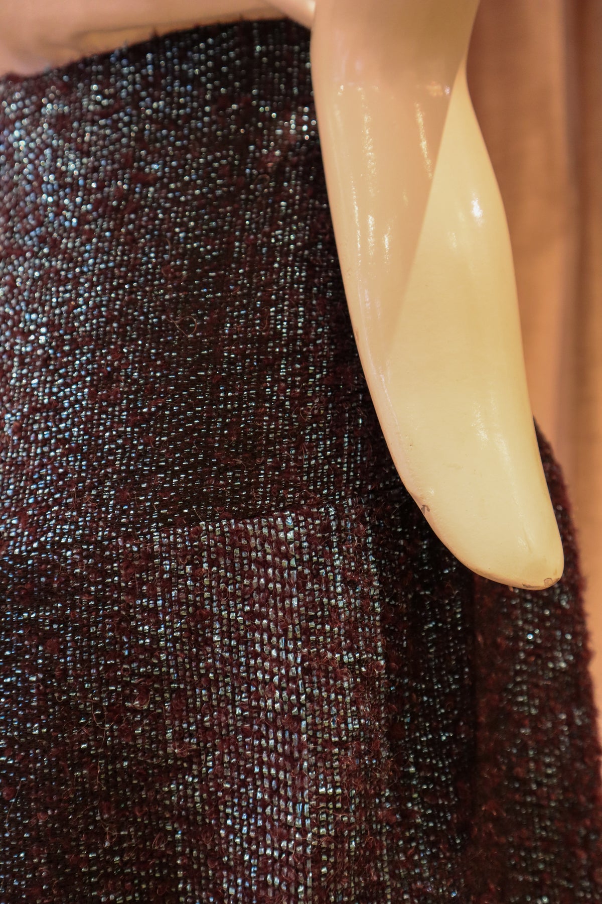 Vereberg Skirt | Teal Metallic Tweed