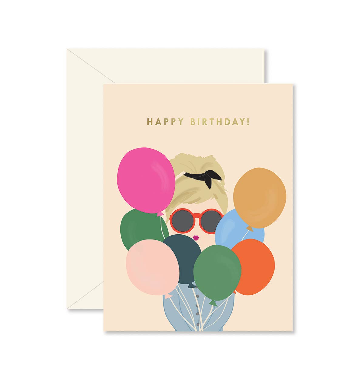 Birthday Card | Balloon Lady | Ginger P. Designs