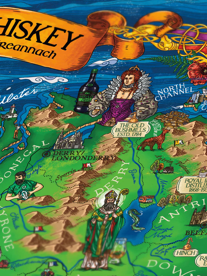 1000 Piece Whiskey Jigsaw Puzzle | Ireland | Water &amp; Wines