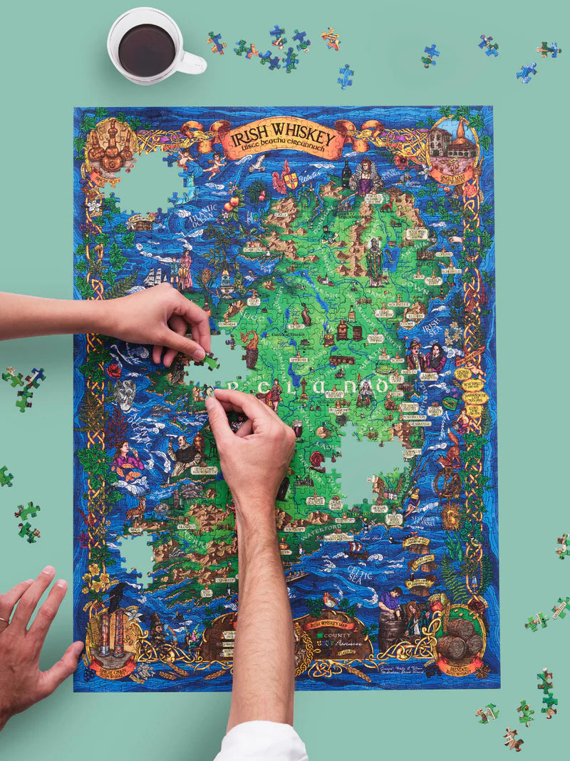 1000 Piece Whiskey Jigsaw Puzzle | Ireland | Water &amp; Wines