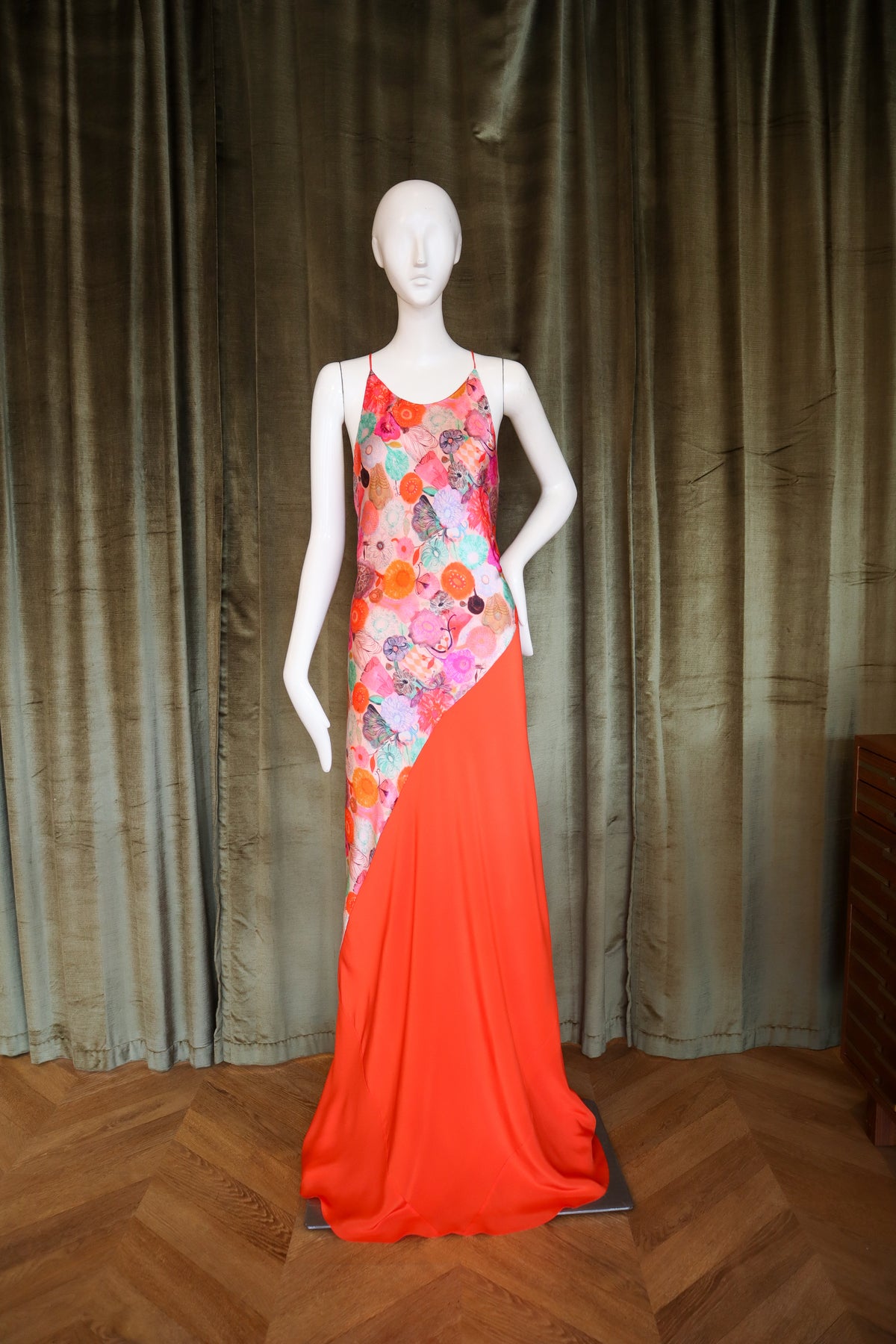Mars Gown | Panama Poppy Silk Charmeuse
