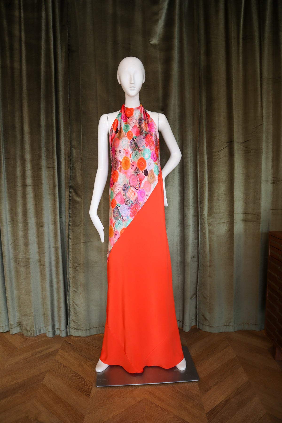 Mars Gown | Panama Poppy Silk Charmeuse
