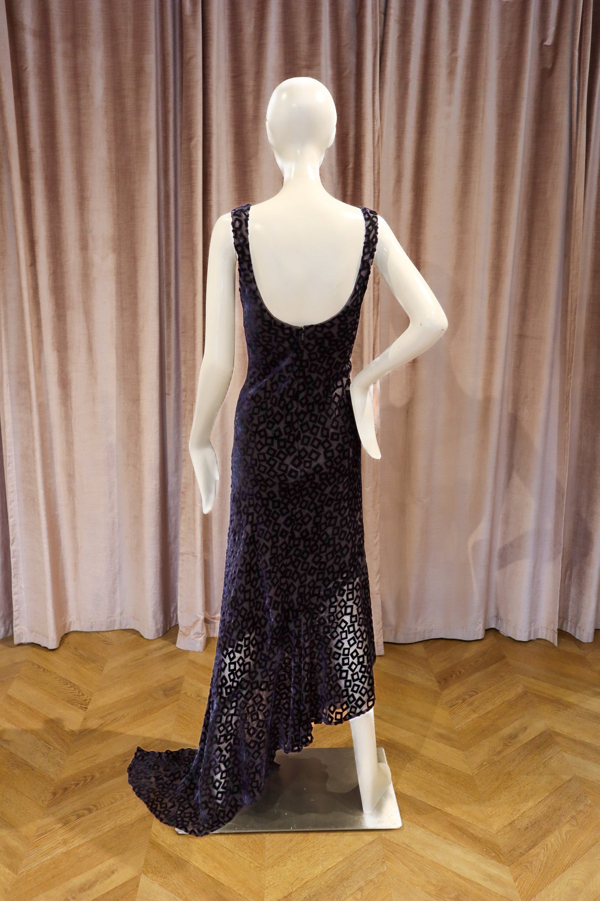 Mori Gown | Geo Square Devoré Velvet