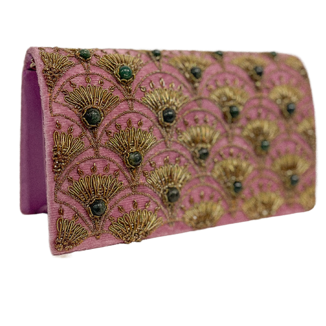 Dusty rose evening sales bag