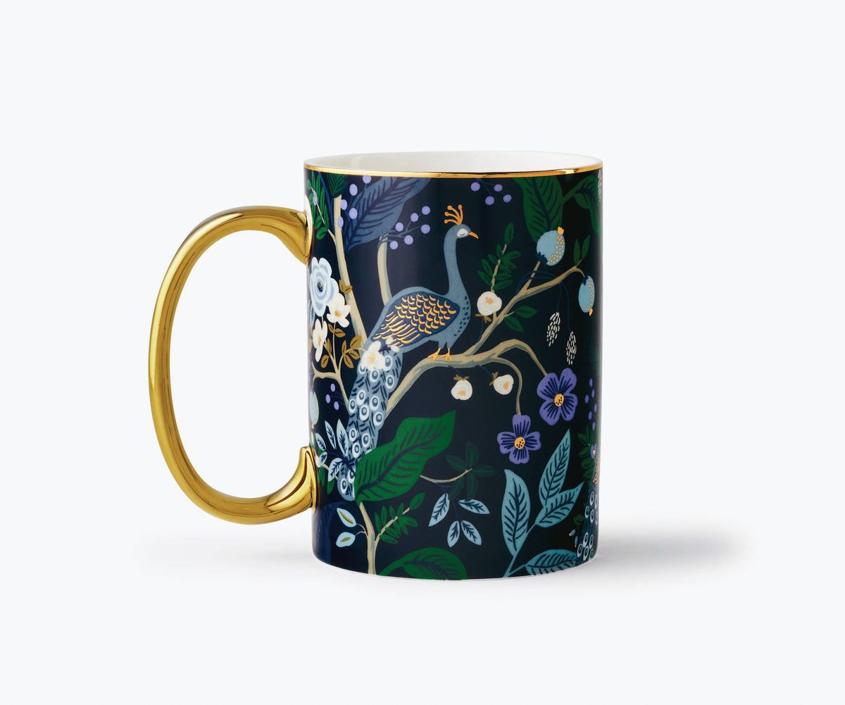 Mug - Porcelain | Peacock  | Rifle Paper Co.