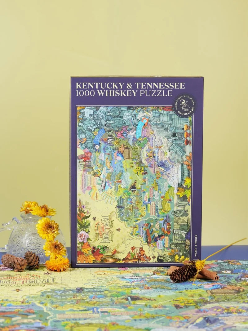 1000 Piece Whiskey Jigsaw Puzzle | Kentucky &amp; Tennessee | Water &amp; Wines