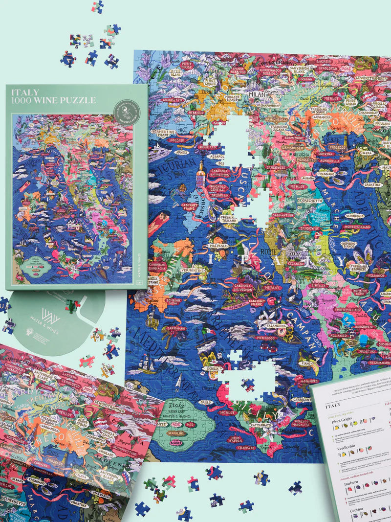 1000 Piece Wine Jigsaw Puzzle | Italy | Water &amp; Wines