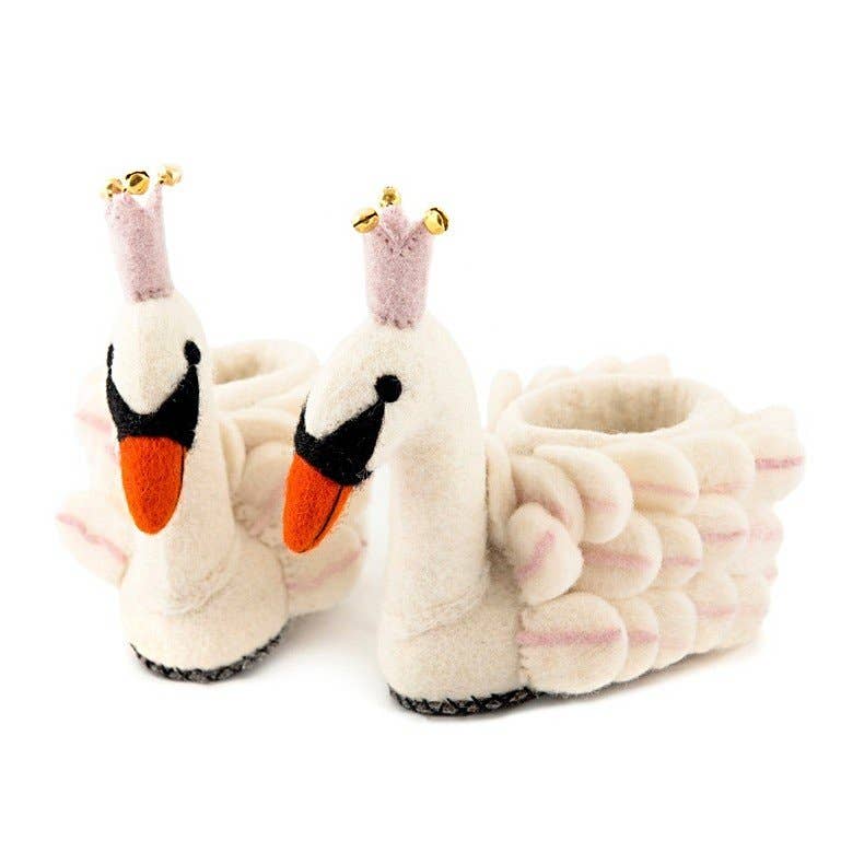 Children&#39;s Slippers | Odette the Swan | Sew Heart Felt