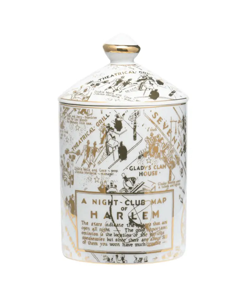 Ceramic Luxury Candle | Speakeasy in Harlem Map | Harlem Candle Co