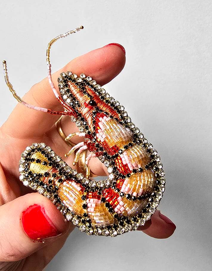 Brooch | Le Guilvinec Shrimp | Céleste Mogador