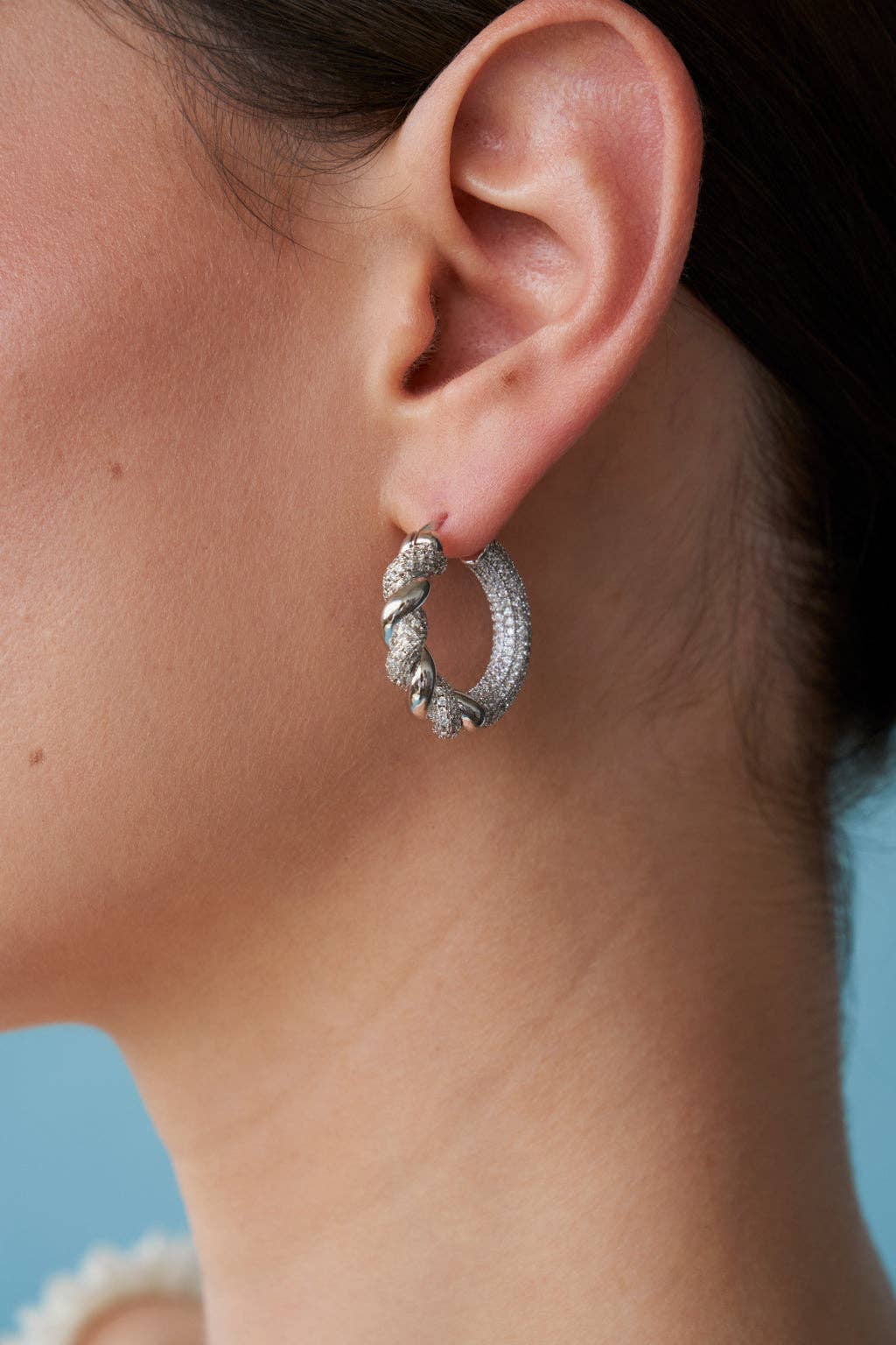 Earrings | Pavé Lilou - Small | Lili Claspe