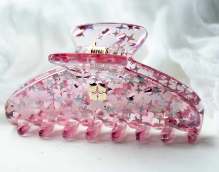 Glamour Grip Mini Claws | Italian Acetate | Jelly Pink Pop Star | Fenna&Fei