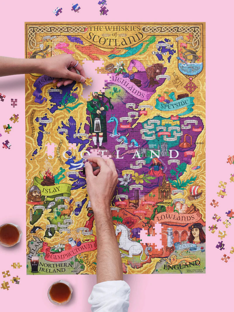 1000 Whisky Jigsaw Puzzle | Scotland | Water &amp; Wines
