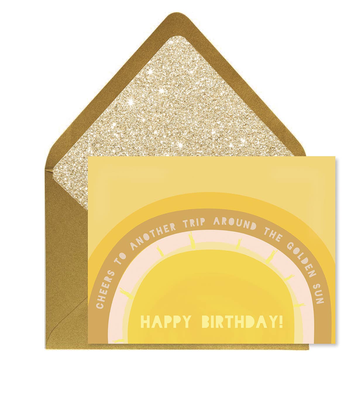 Birthday Card | Golden Sun | Ginger P. Designs