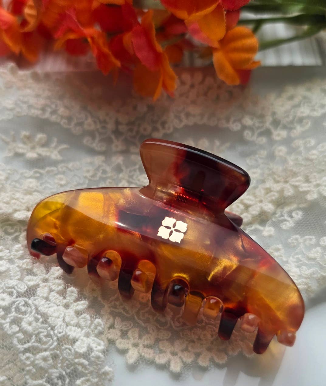 Glamour Grip Mini Claws | Italian Acetate | Ember | Fenna&Fei