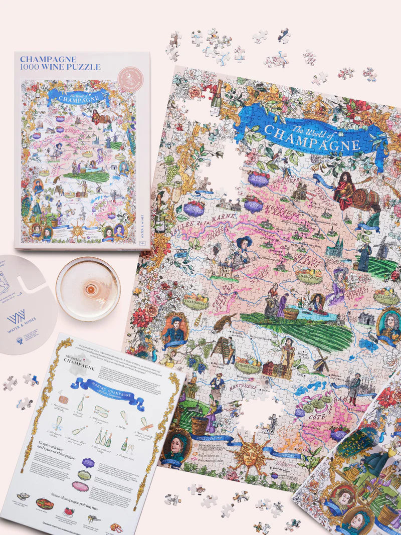 1000 Piece Wine Jigsaw Puzzle | Champagne | Water &amp; Wines