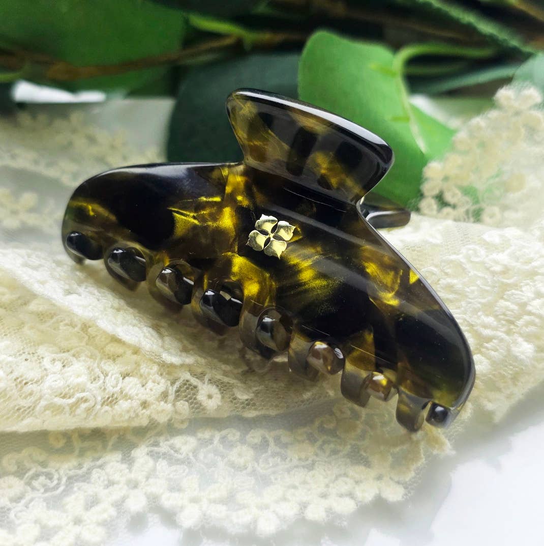 Glamour Grip Mini Claws | Italian Acetate | Emerald Bronze | Fenna&Fei