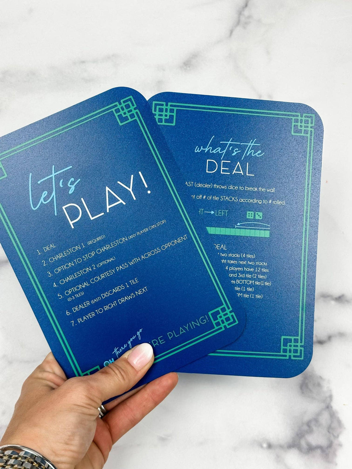 Mahjong Tile Shufflers | Blue | Oh My Mahjong