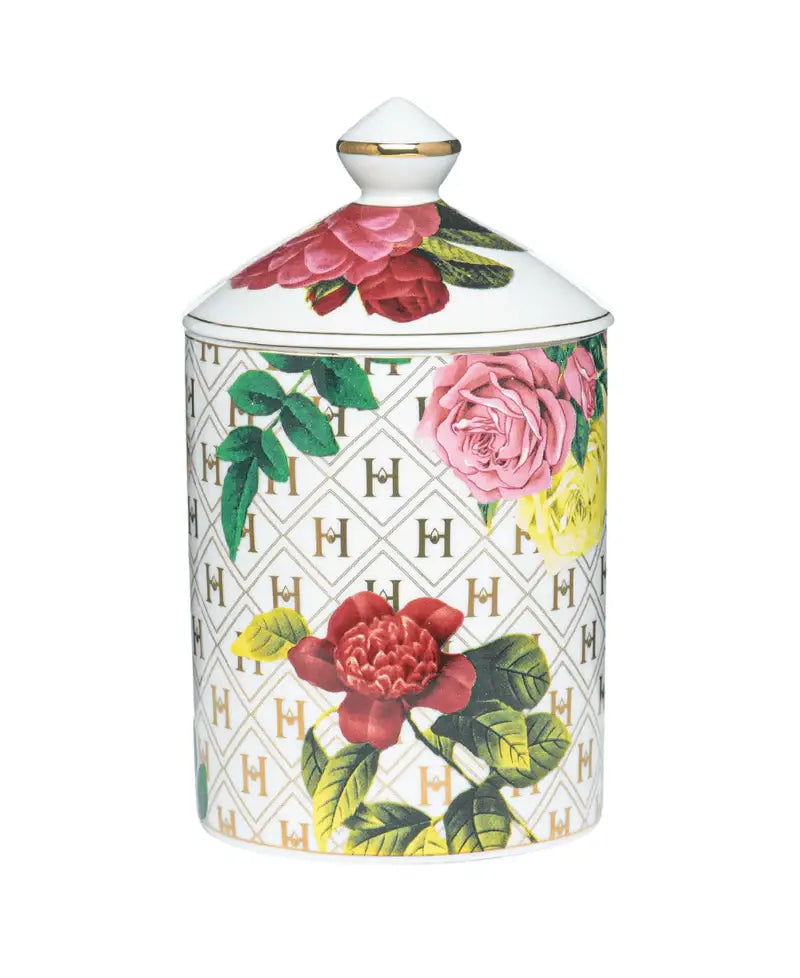 Ceramic Luxury Candle | Lady Day in White Floral  | Harlem Candle Co