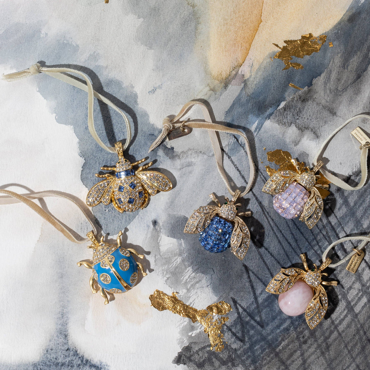 Ornament | Rose Quartz Bee | Joanna Buchanan