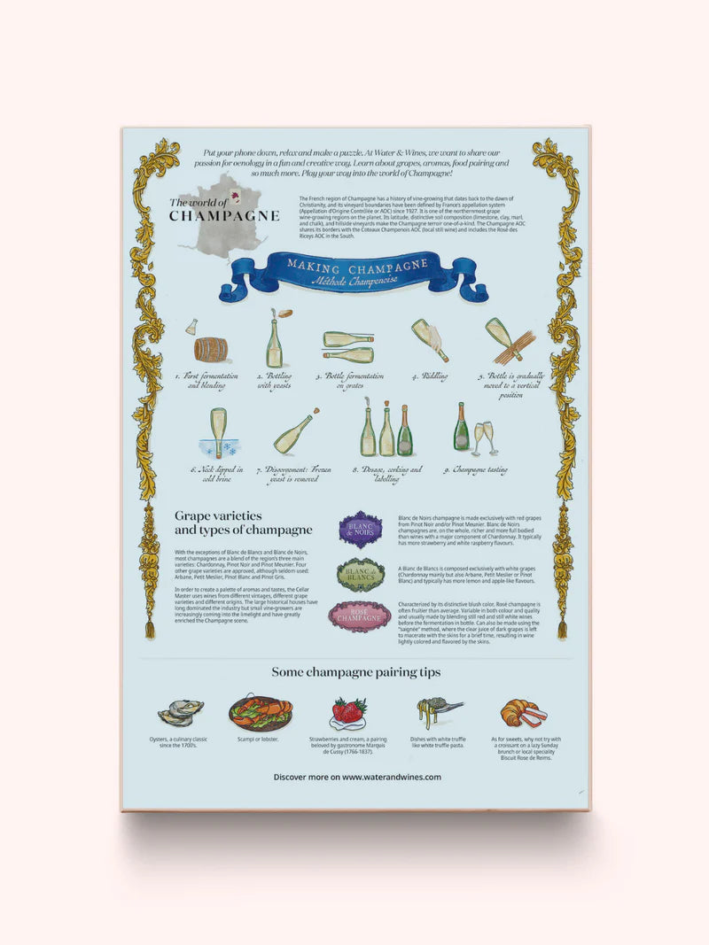 1000 Piece Wine Jigsaw Puzzle | Champagne | Water &amp; Wines