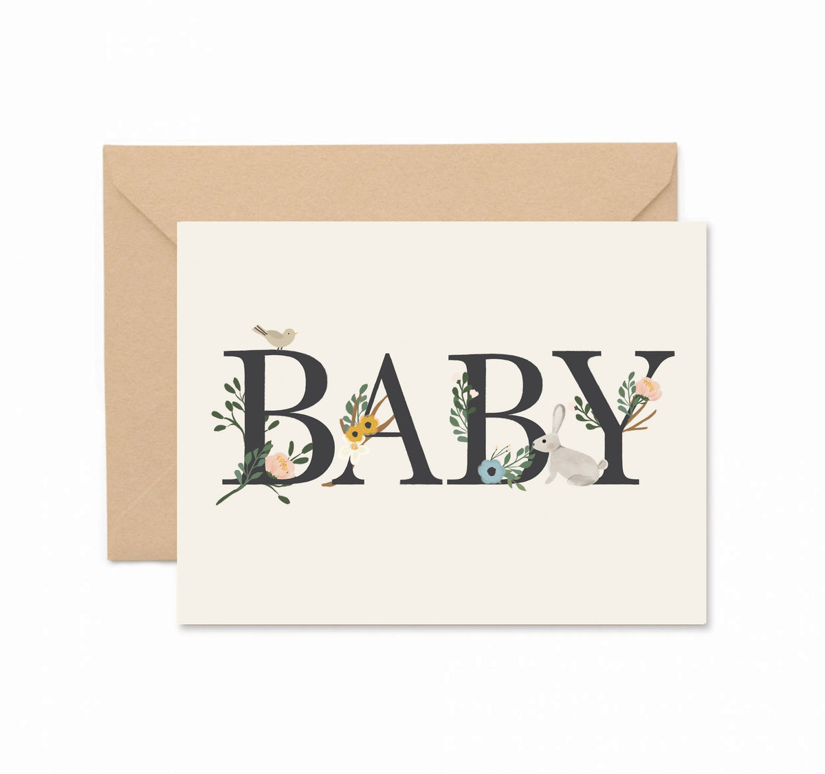 Greeting Car | Baby Floral | Ginger P. Designs