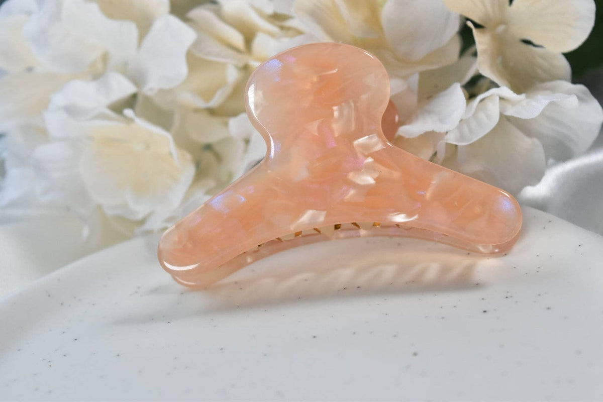 French Claw | Peach - Pink Orange Marbled | Fenna&Fei